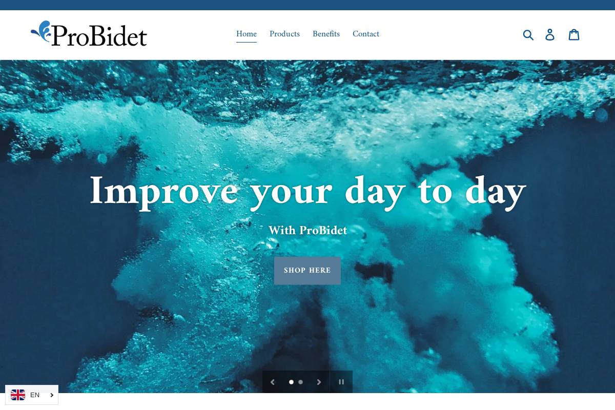 probidet.ca homepage screenshot