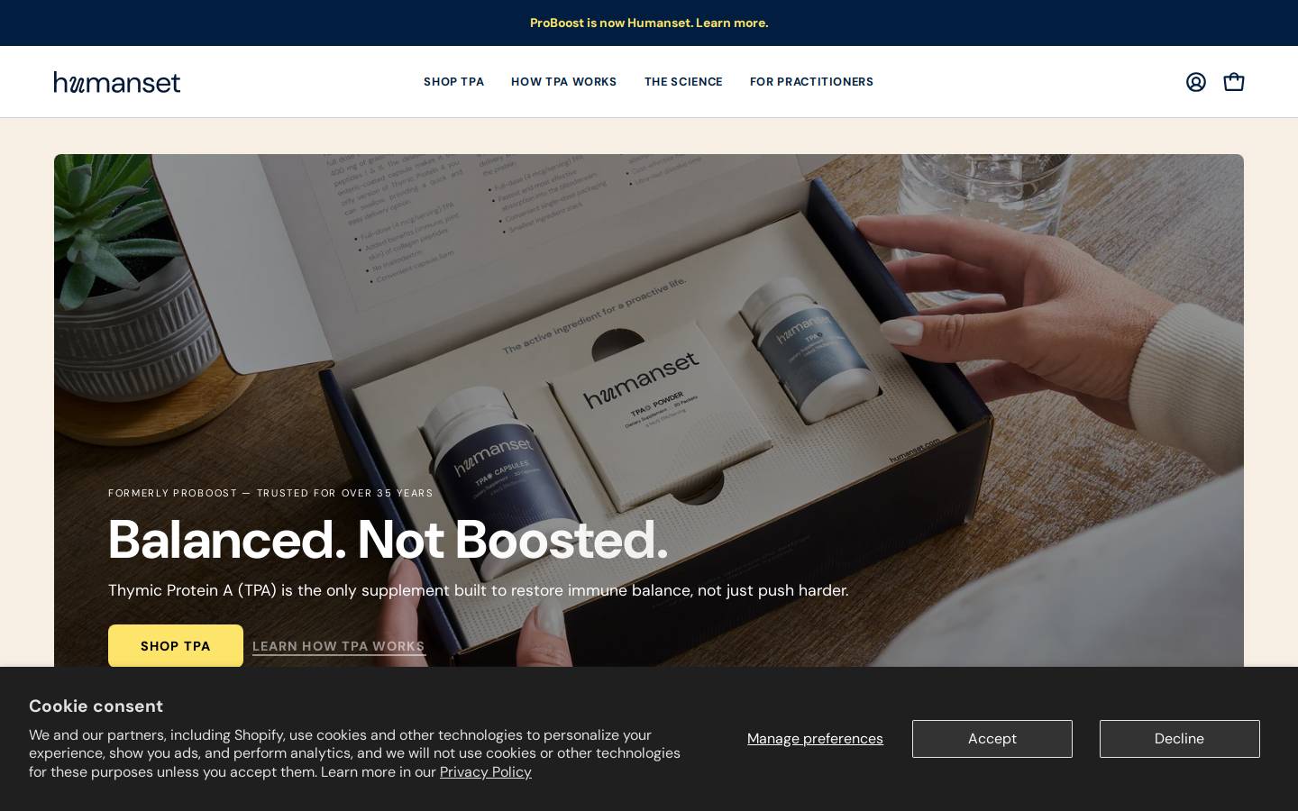 ProBoost Now homepage screenshot