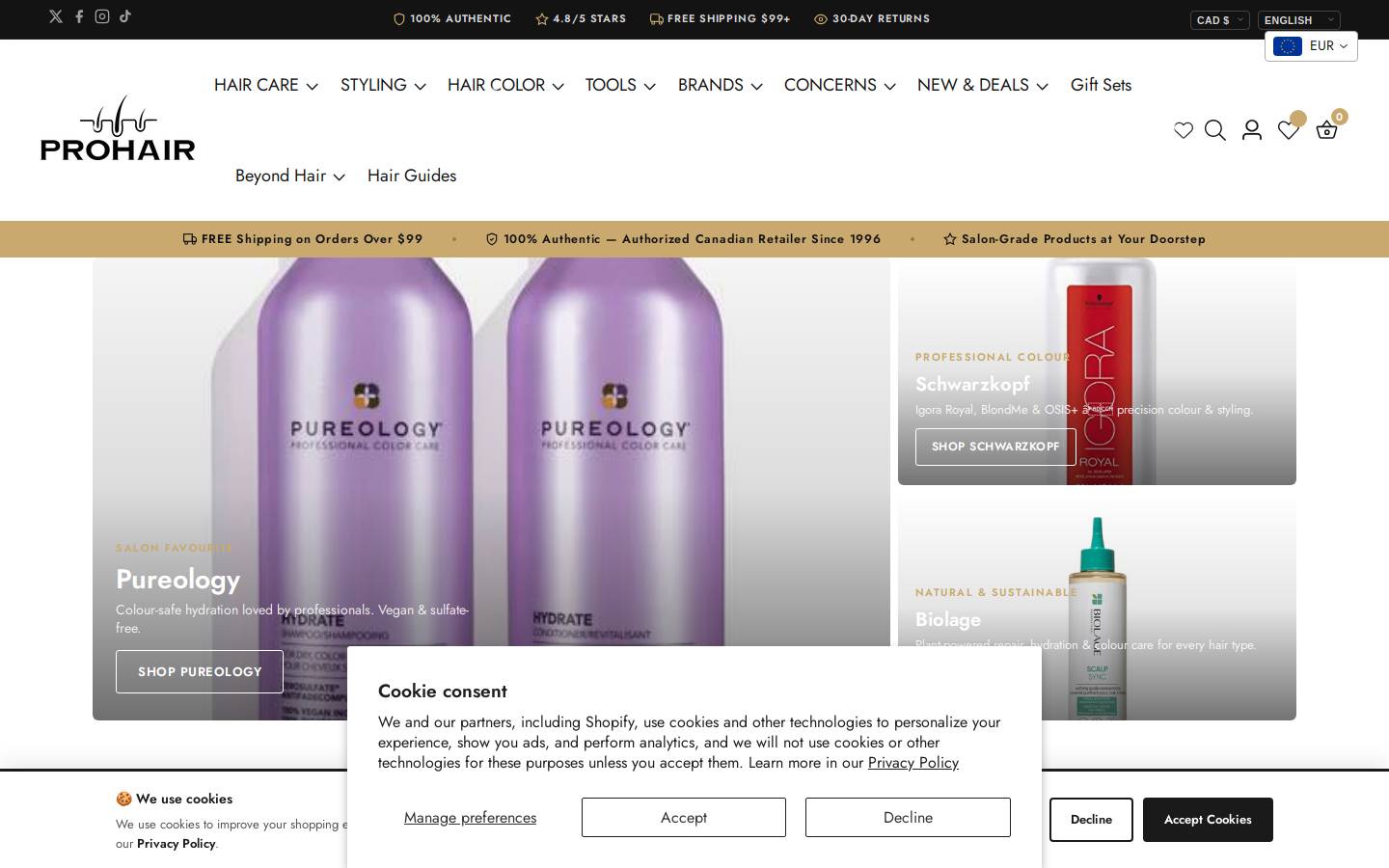 procareoutlet.com homepage screenshot