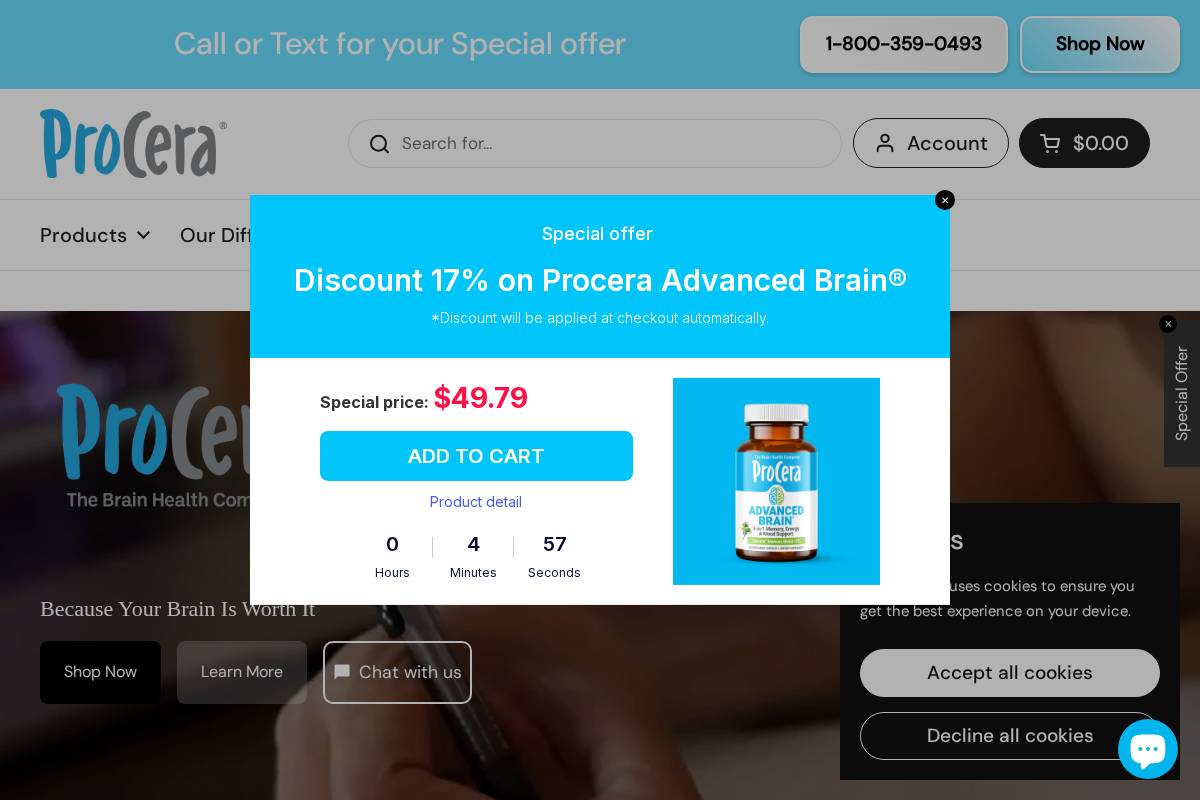 procerahealth.com homepage screenshot