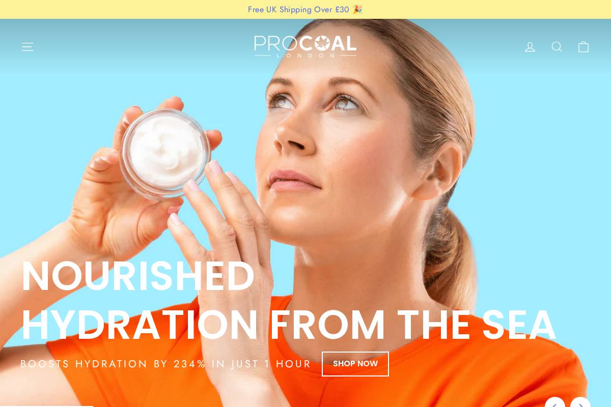 Procoal homepage screenshot