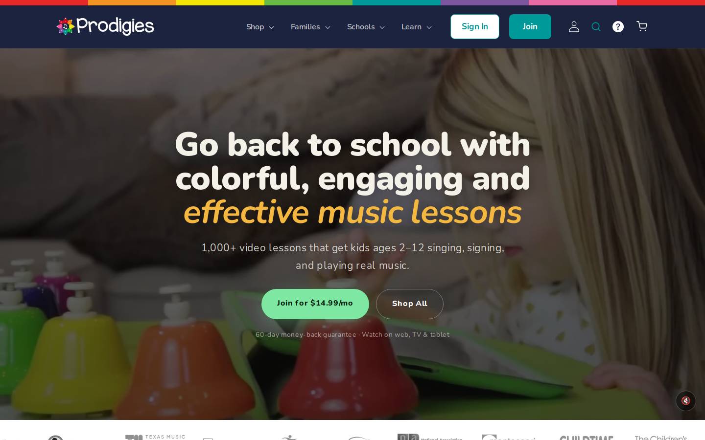 prodigies.com homepage screenshot