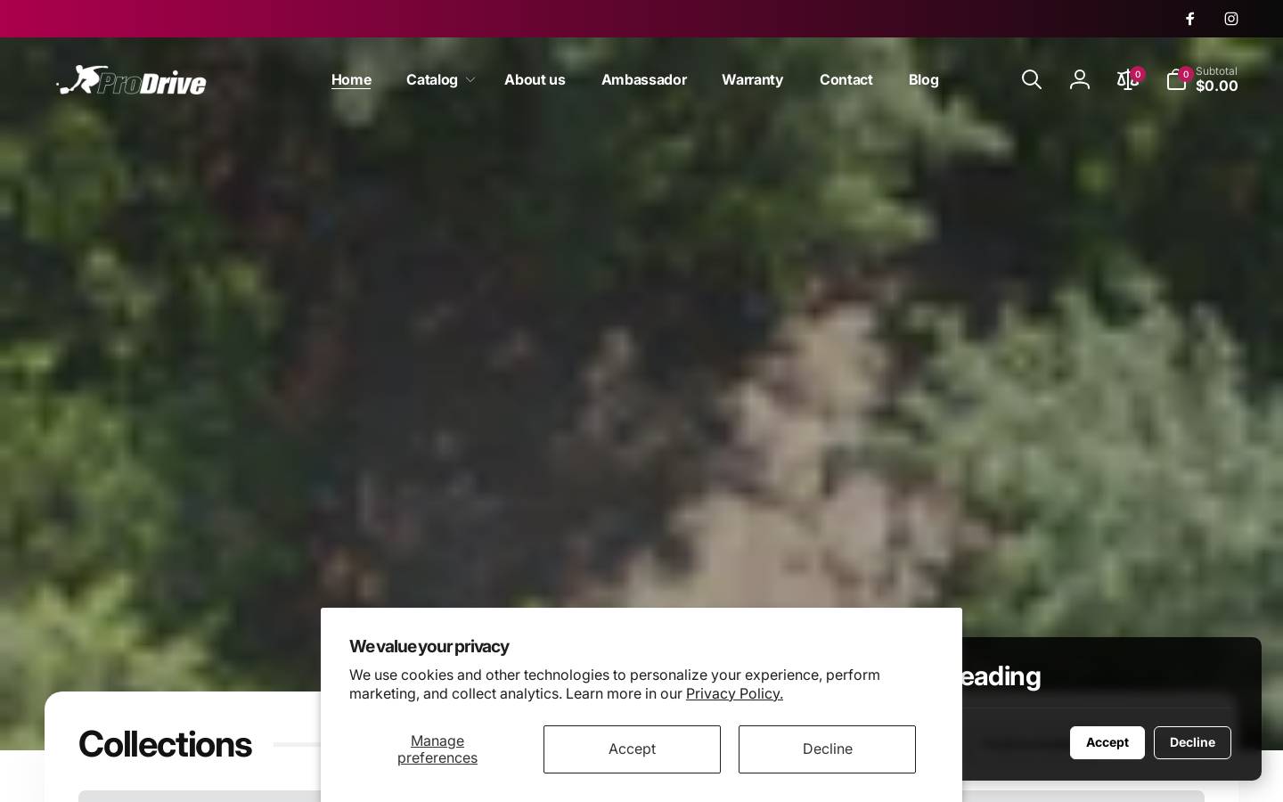 prodrivepickleball.com homepage screenshot