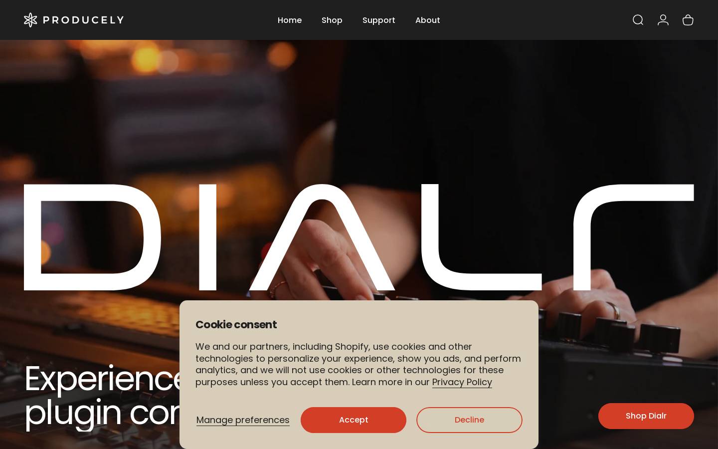 producely.com homepage screenshot