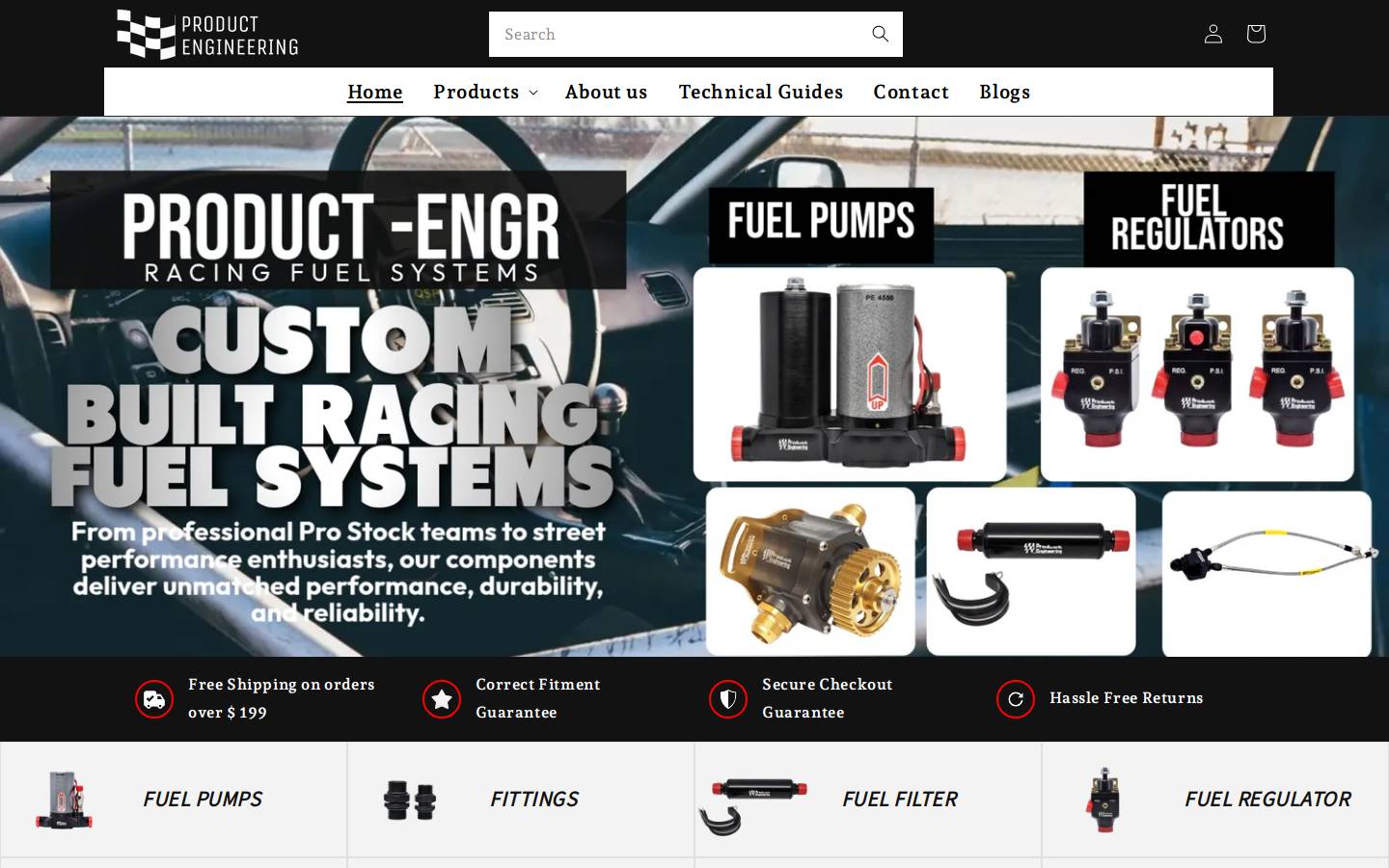 product-engr.com homepage screenshot