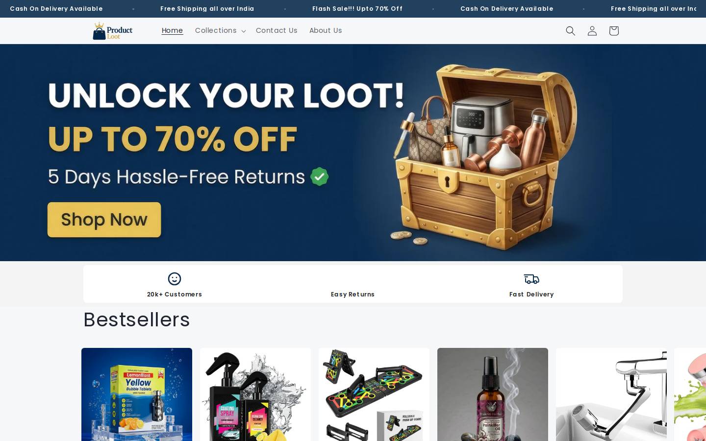 productloot.com homepage screenshot