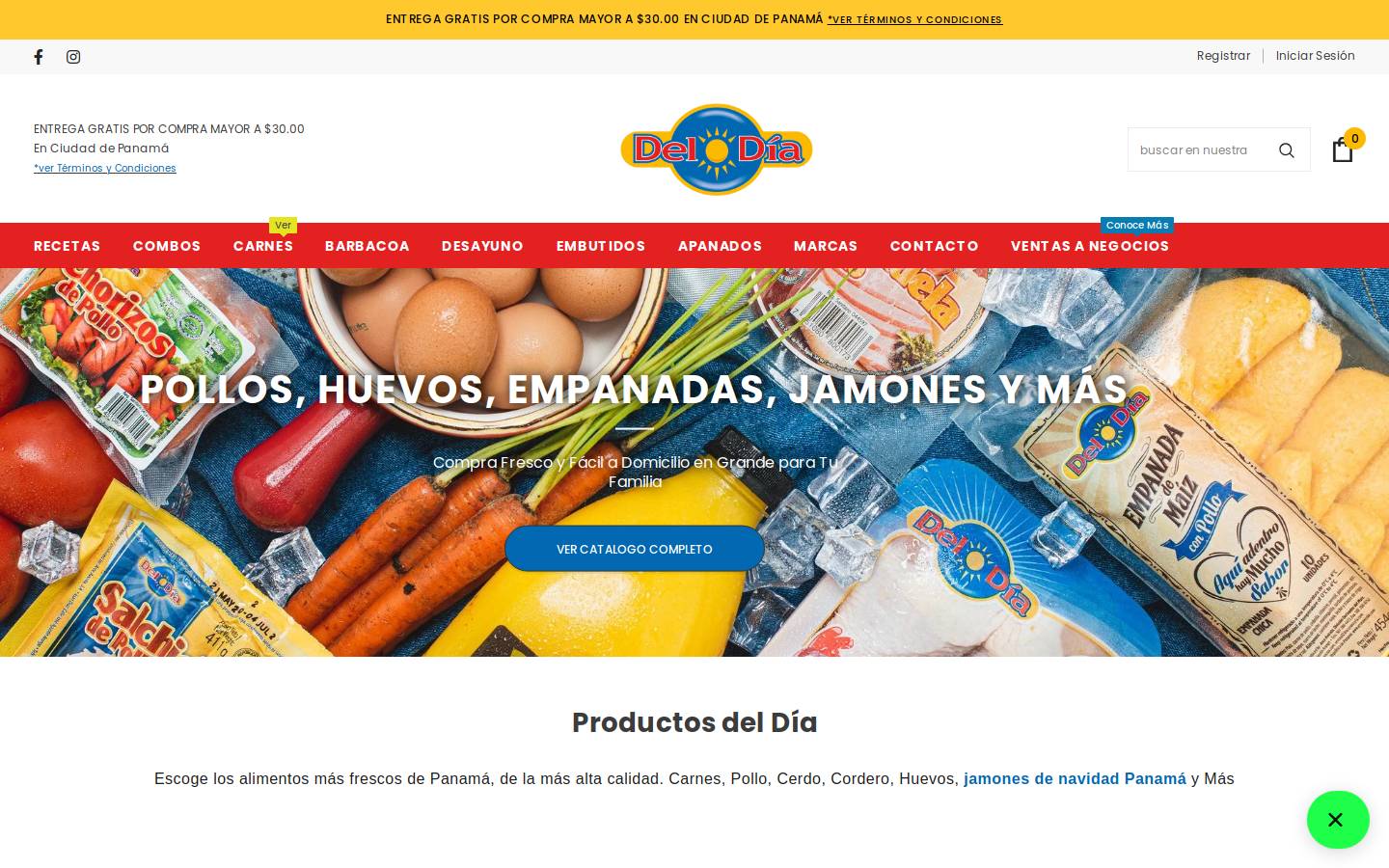 productosdeldia.com homepage screenshot
