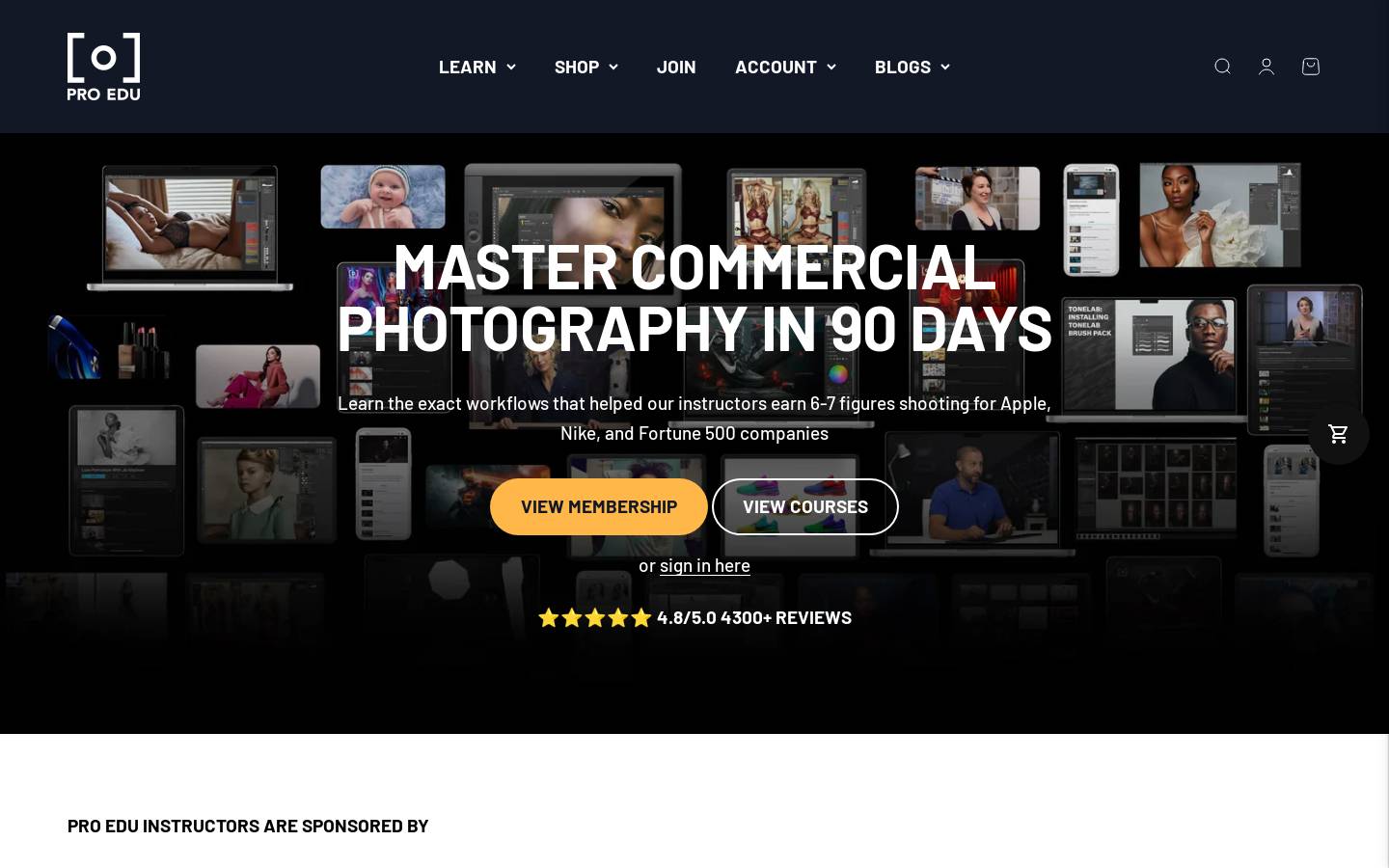 RGG EDU homepage screenshot