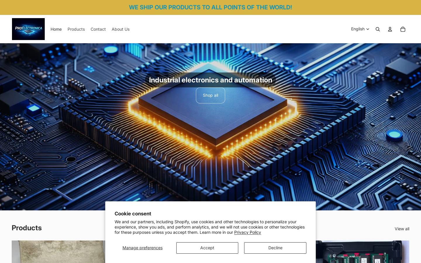 proelectronica.net homepage screenshot