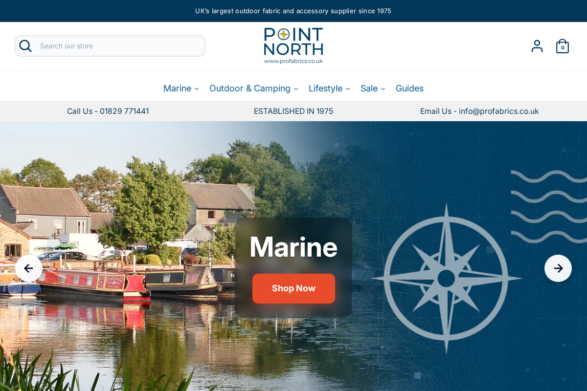 Point North homepage screenshot