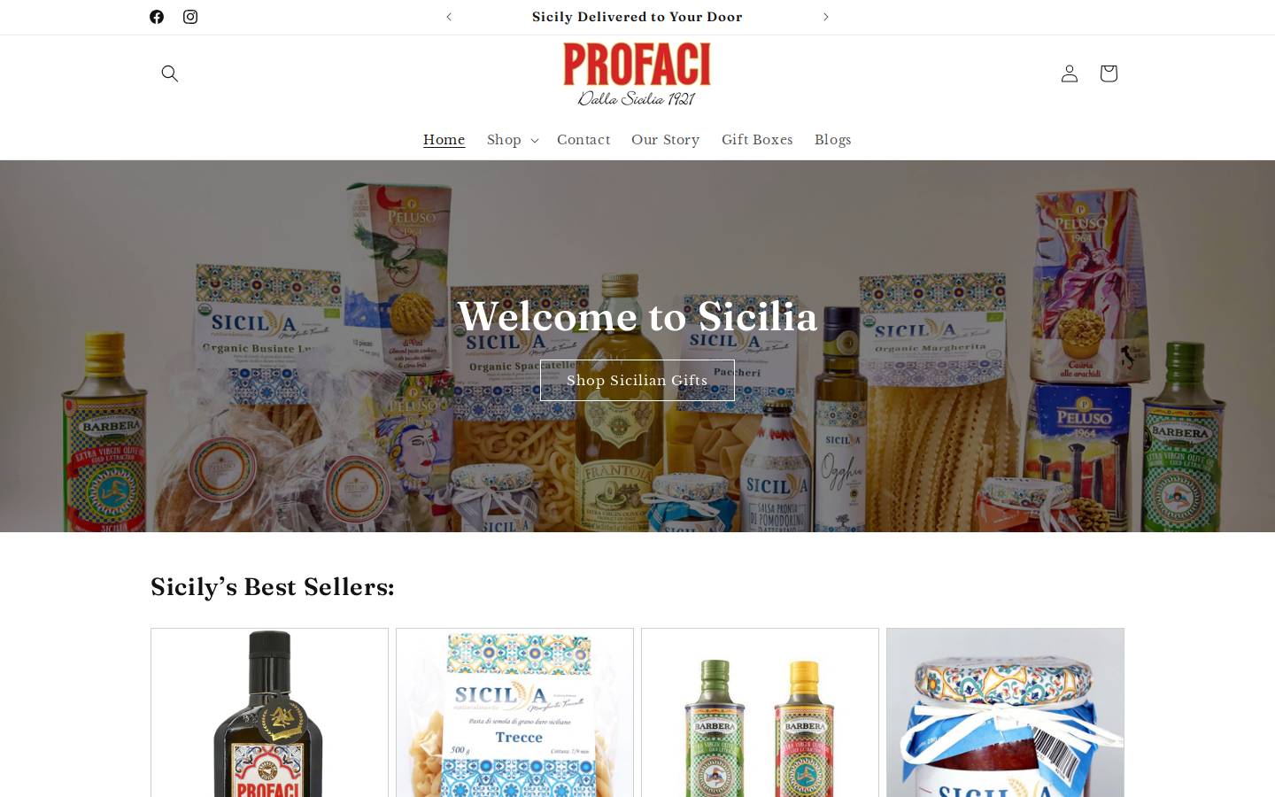 profacifoods.com homepage screenshot