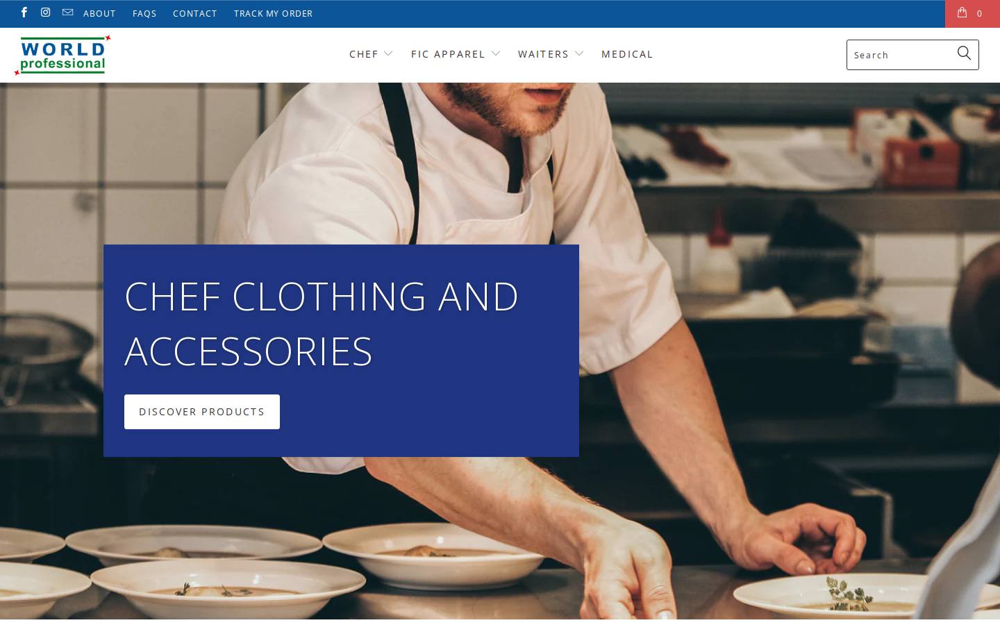 Professionalworldstore homepage screenshot