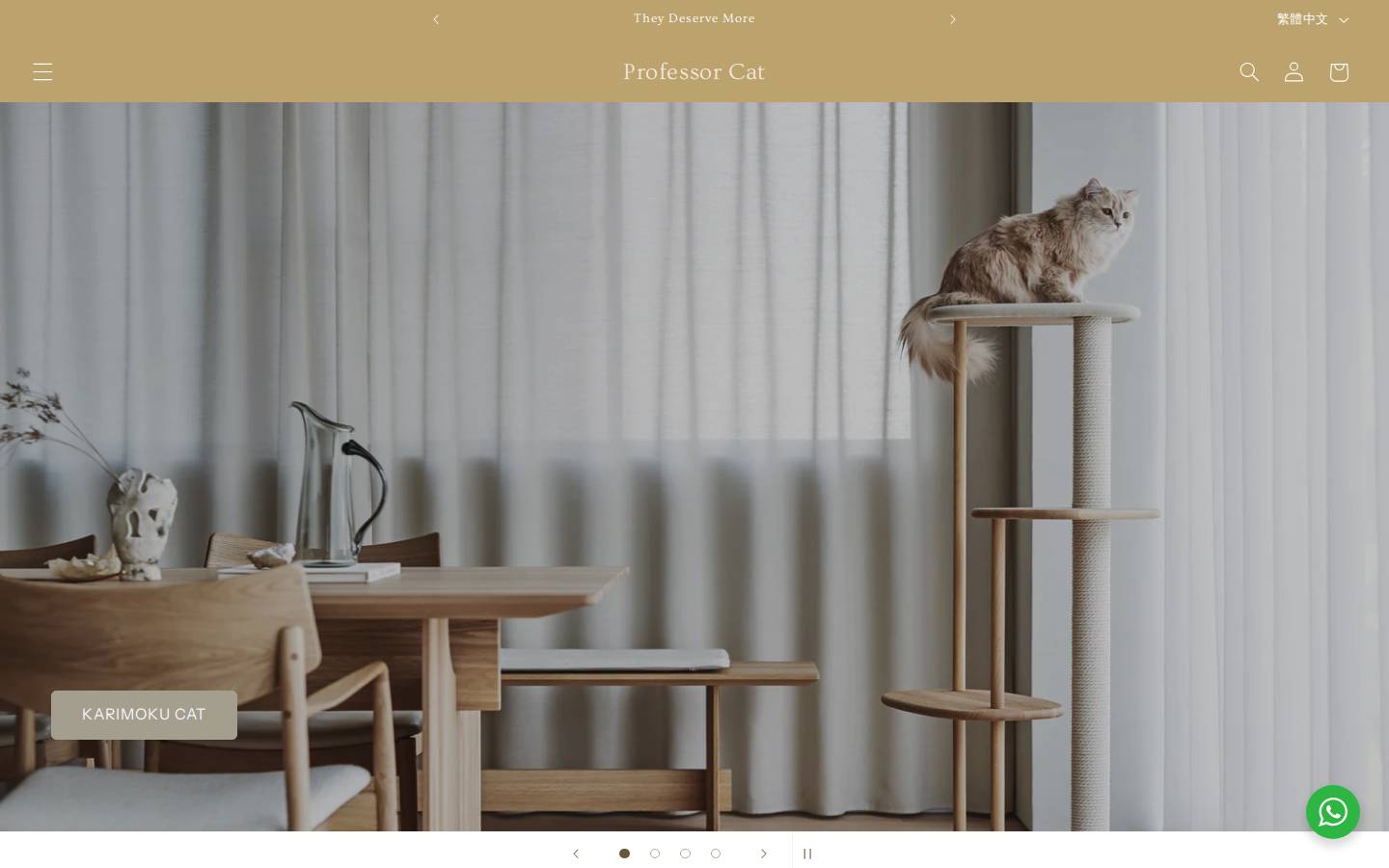 professor-cat.com homepage screenshot