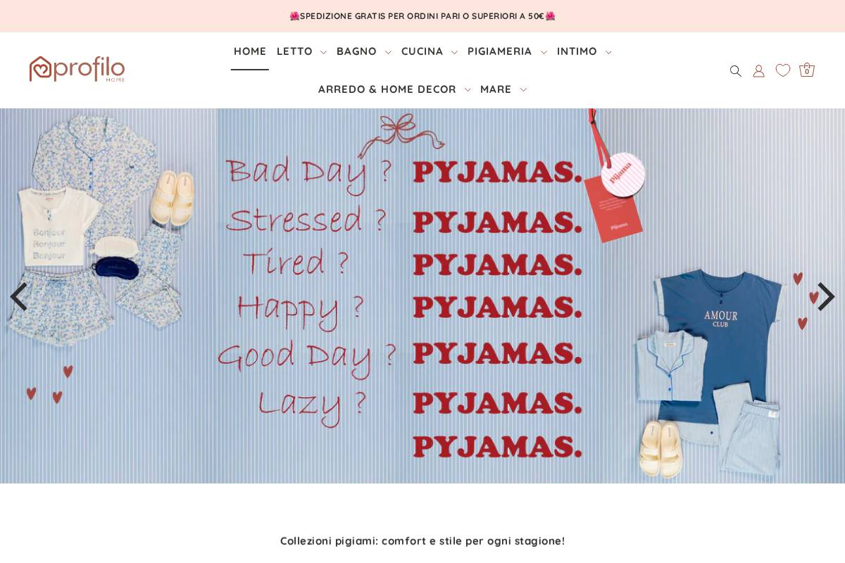 Profilohome homepage screenshot