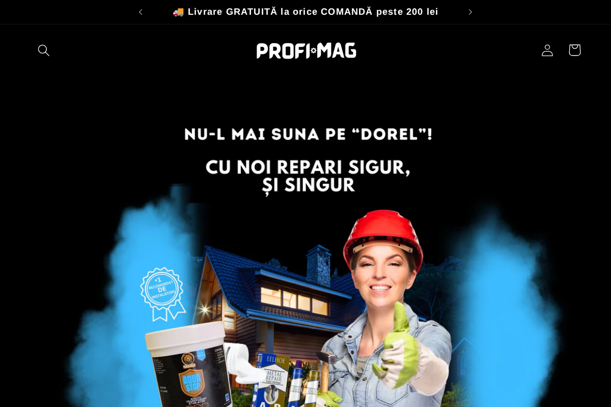 Profimag homepage screenshot