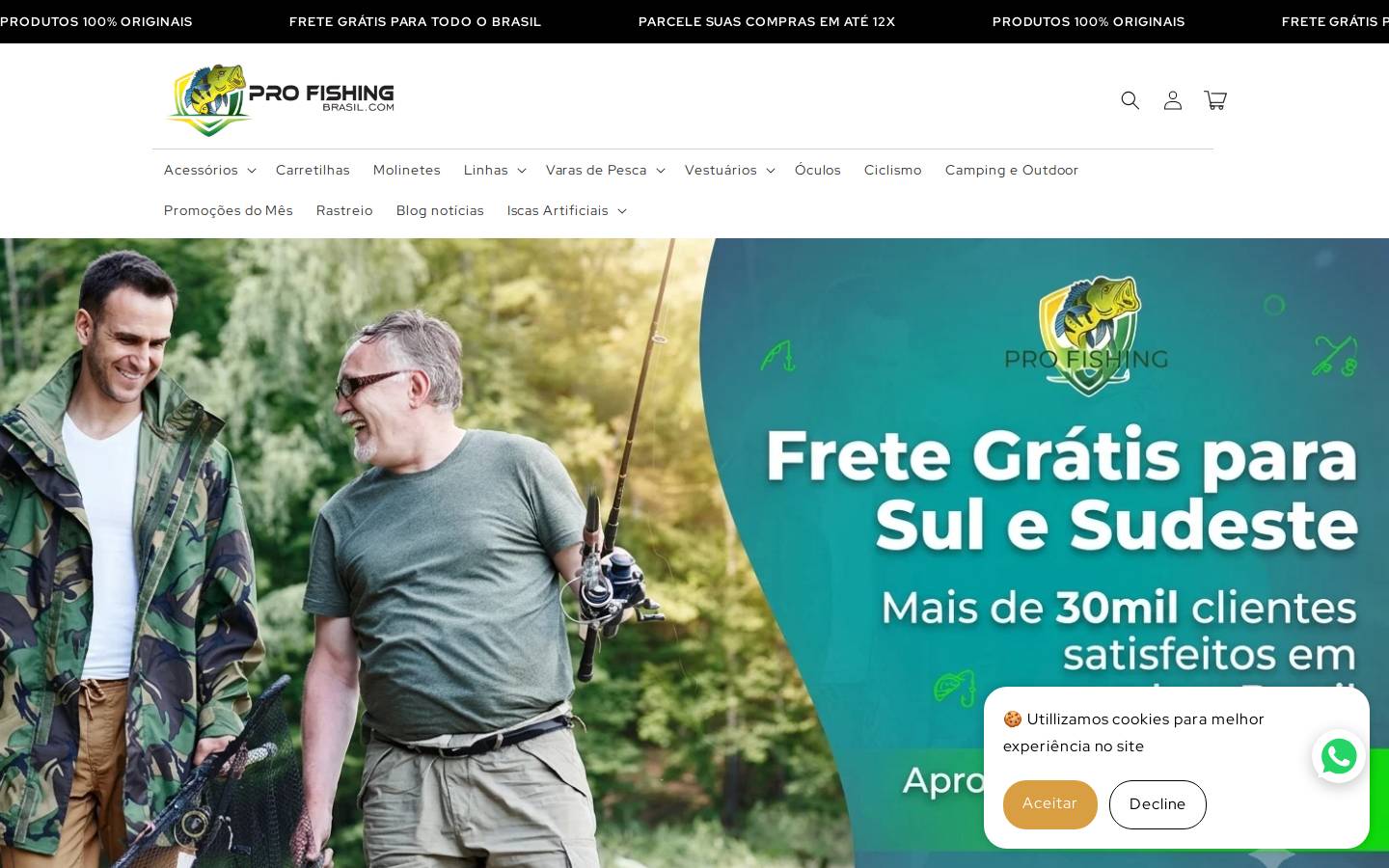 profishingbrasil.com homepage screenshot