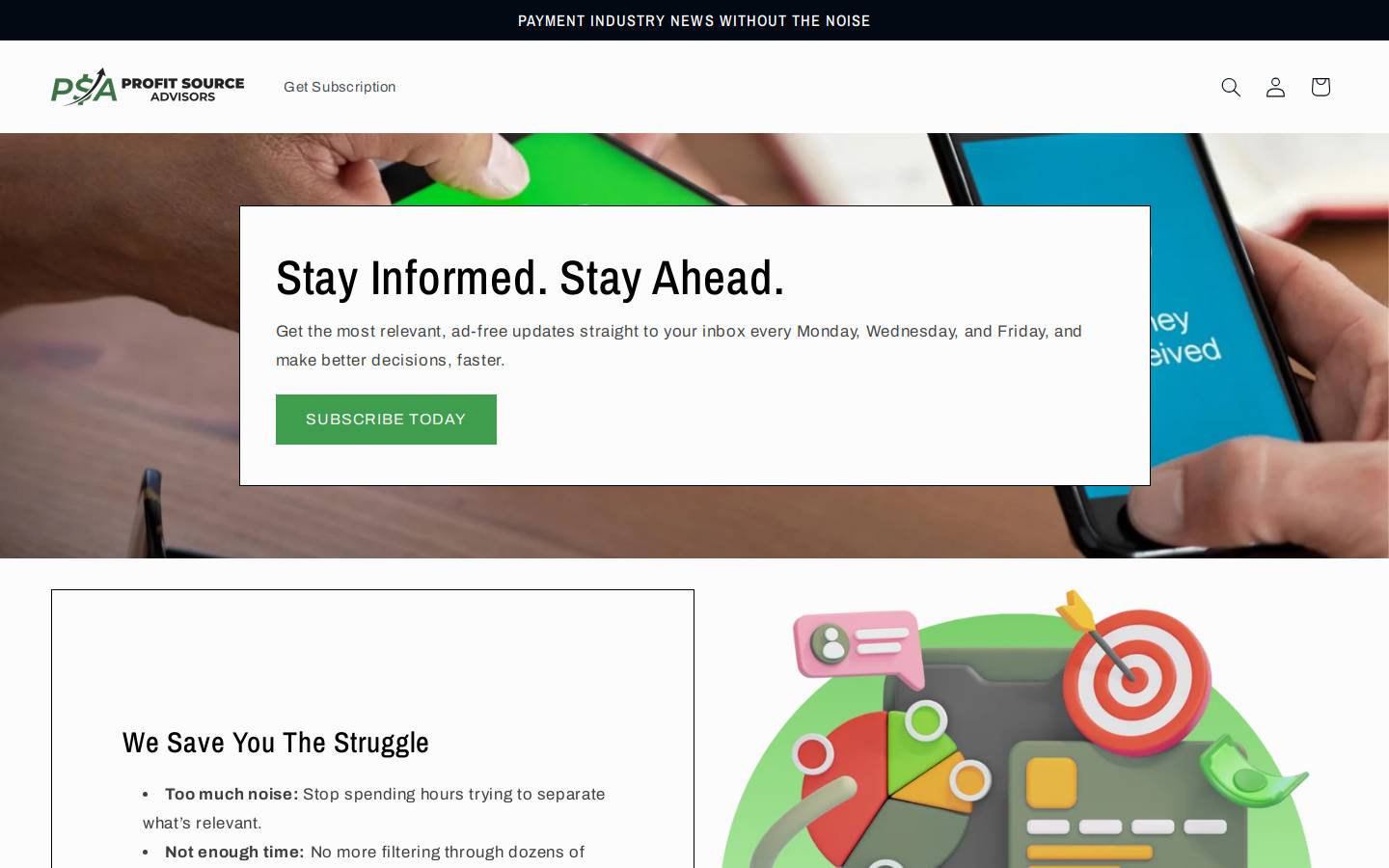 profitsourceadvisors.com homepage screenshot