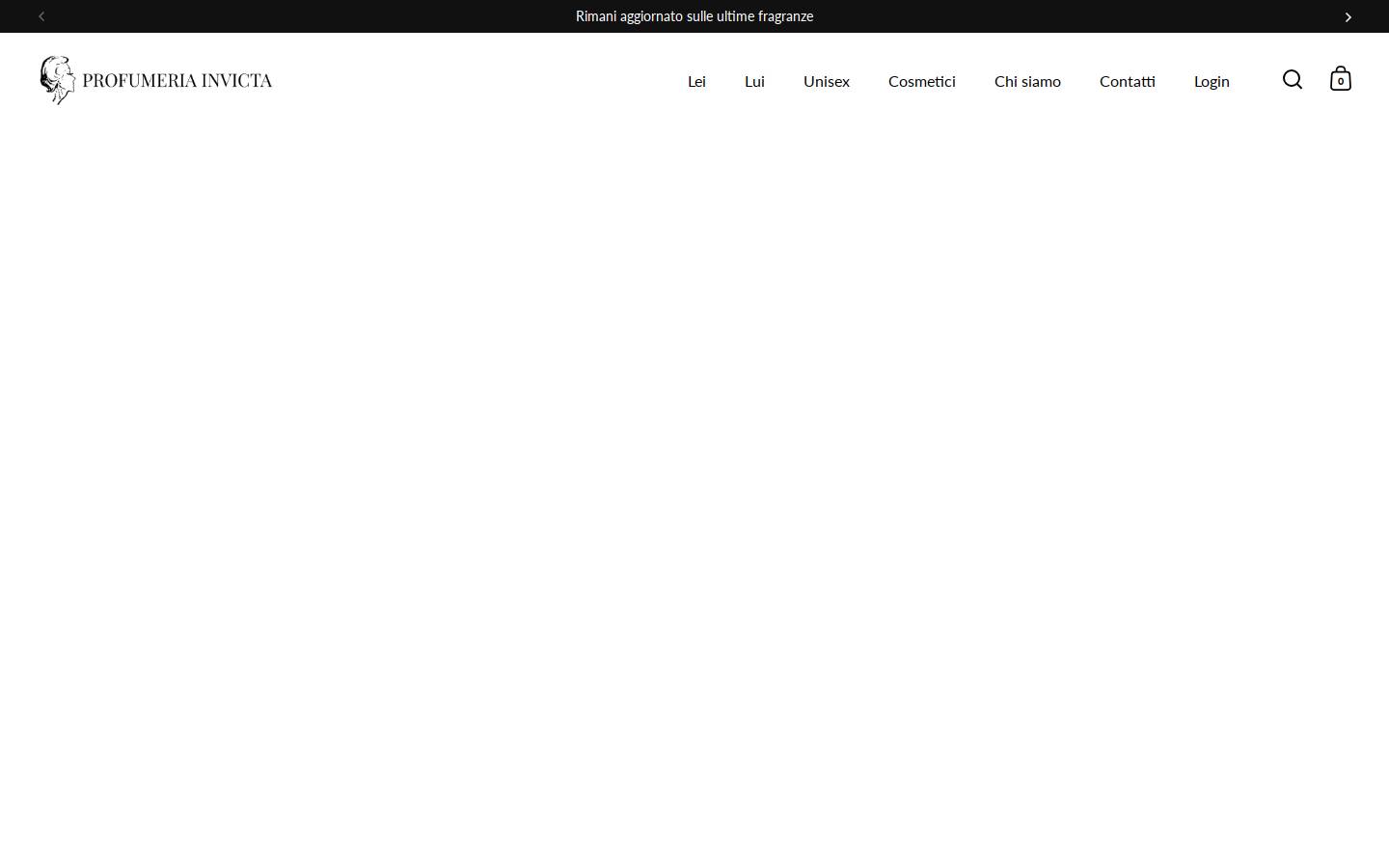 profumeriainvicta.com homepage screenshot