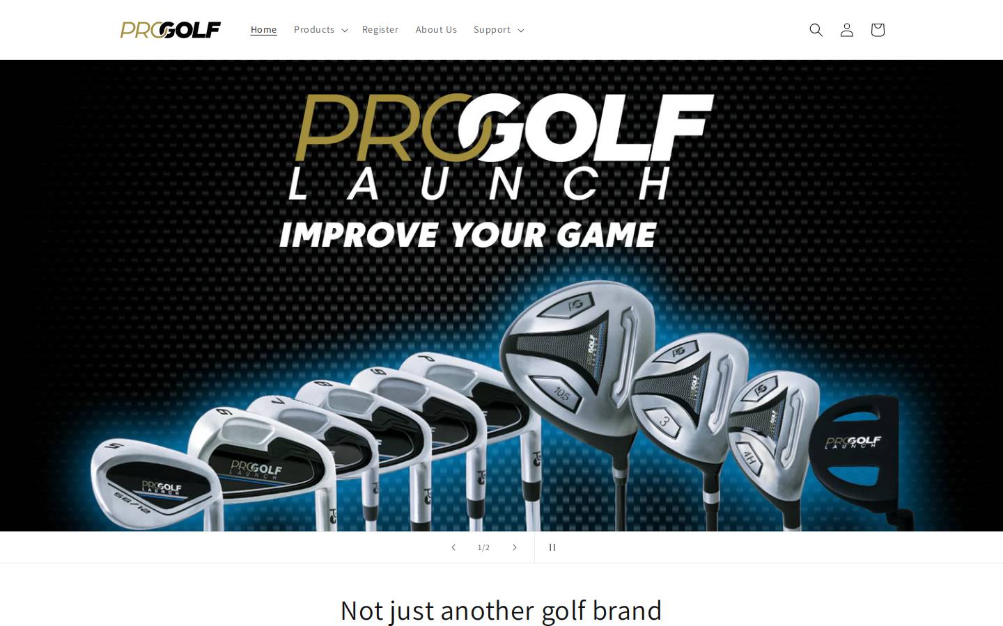 progolfproducts.com homepage screenshot