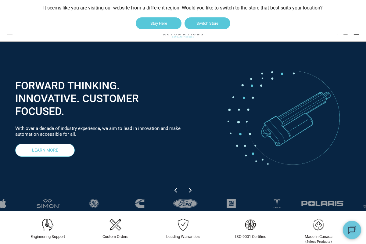 progressiveautomations.ca homepage screenshot