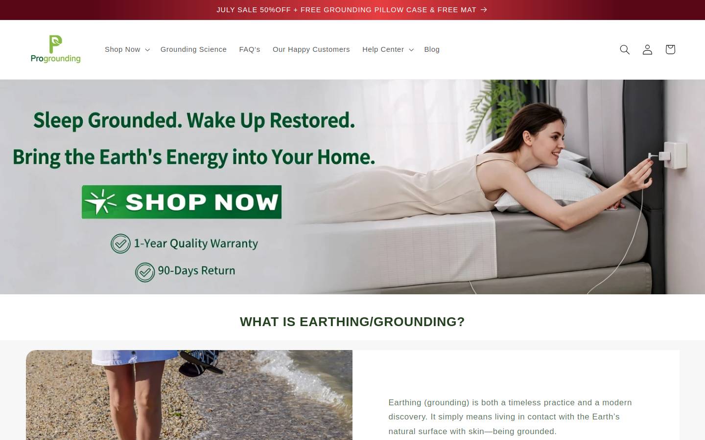 progrounding.com homepage screenshot