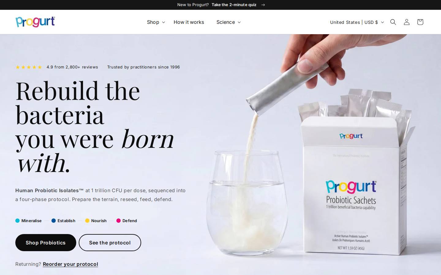 progurt.jp homepage screenshot