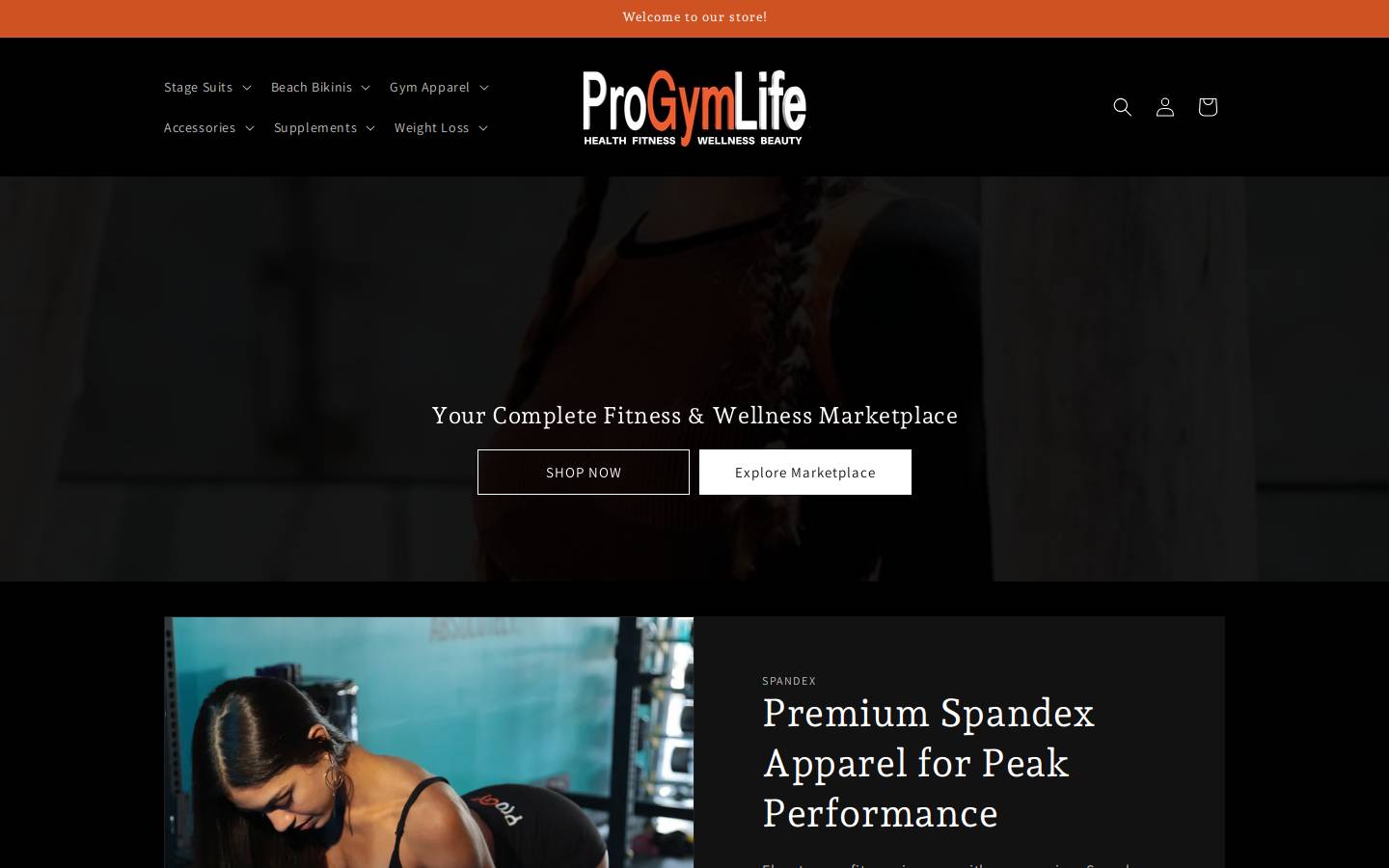 progymlife.com homepage screenshot