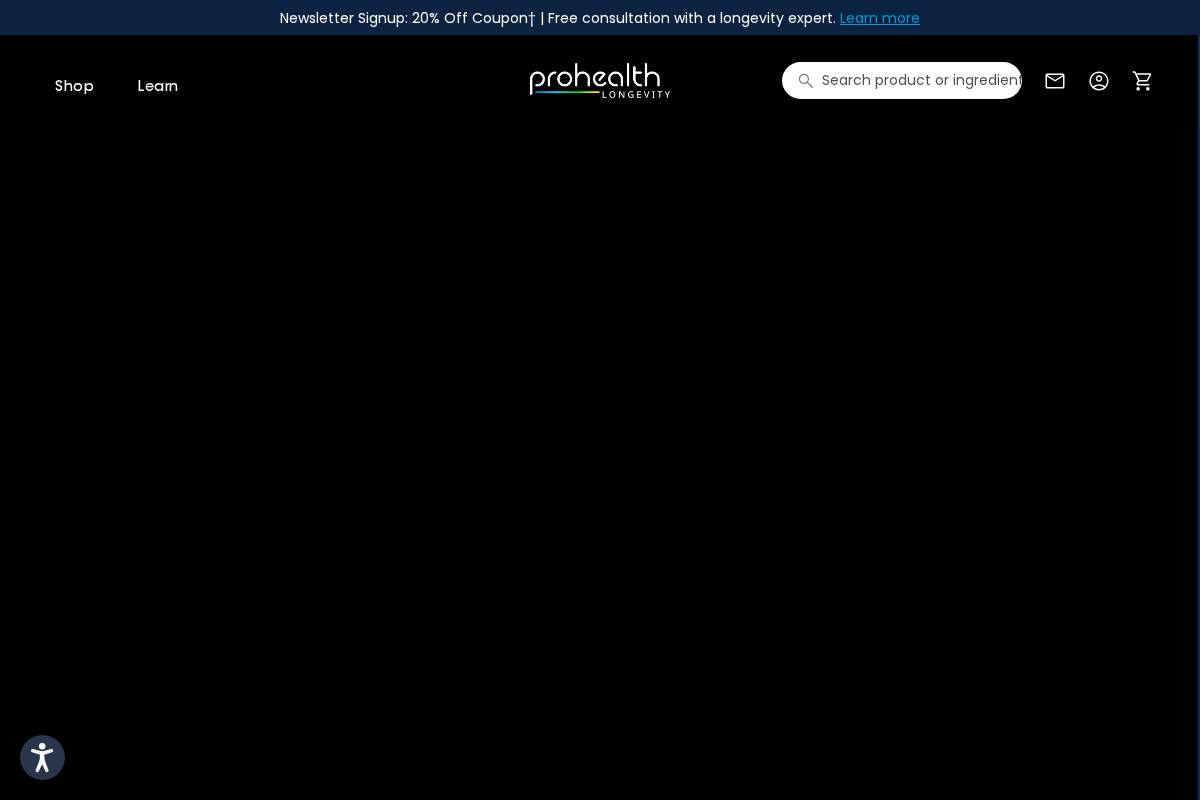 ProHealth Longevity homepage screenshot