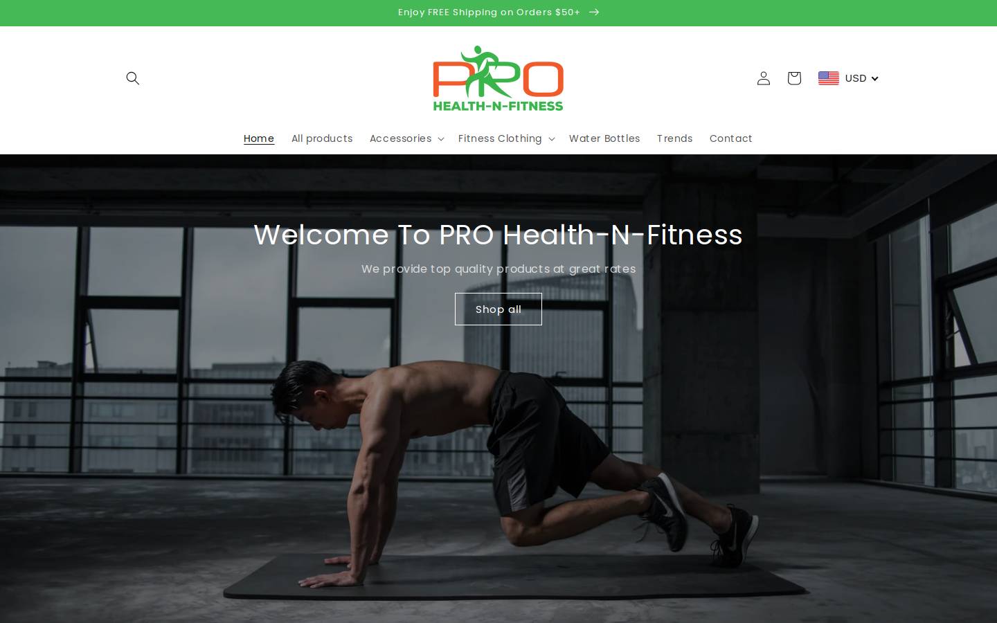 prohealthnfitness.com homepage screenshot