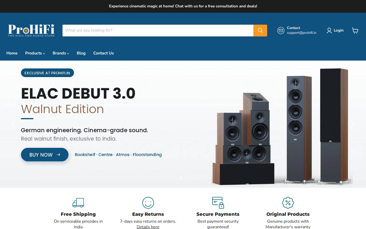 prohifi.in homepage screenshot