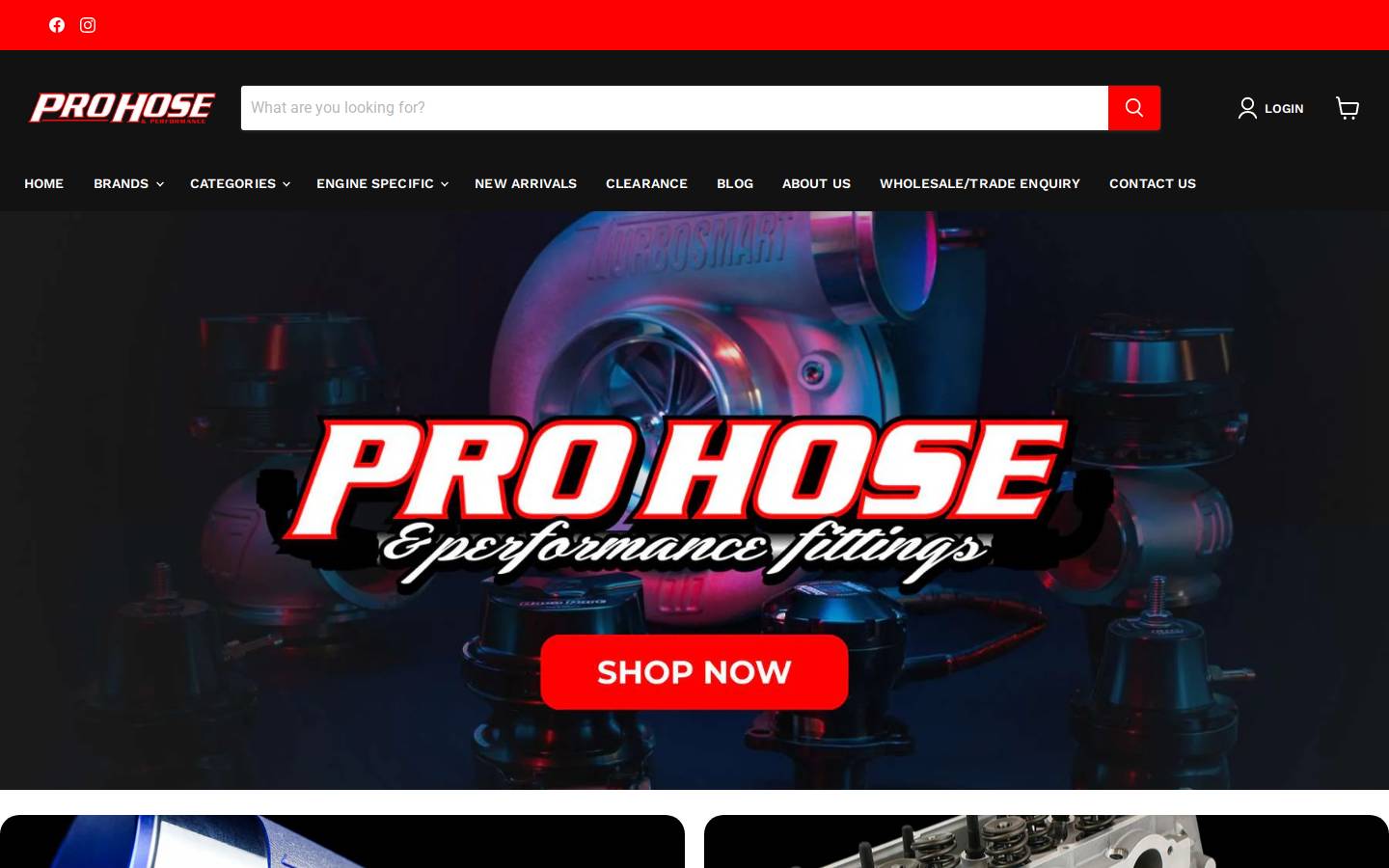 prohose.com.au homepage screenshot