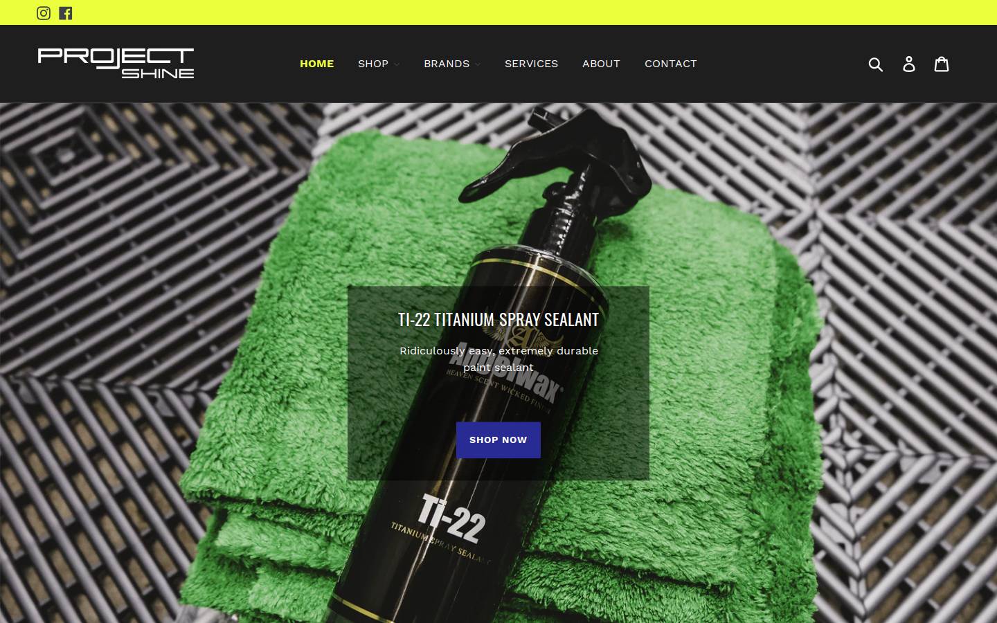 project-shine.com homepage screenshot