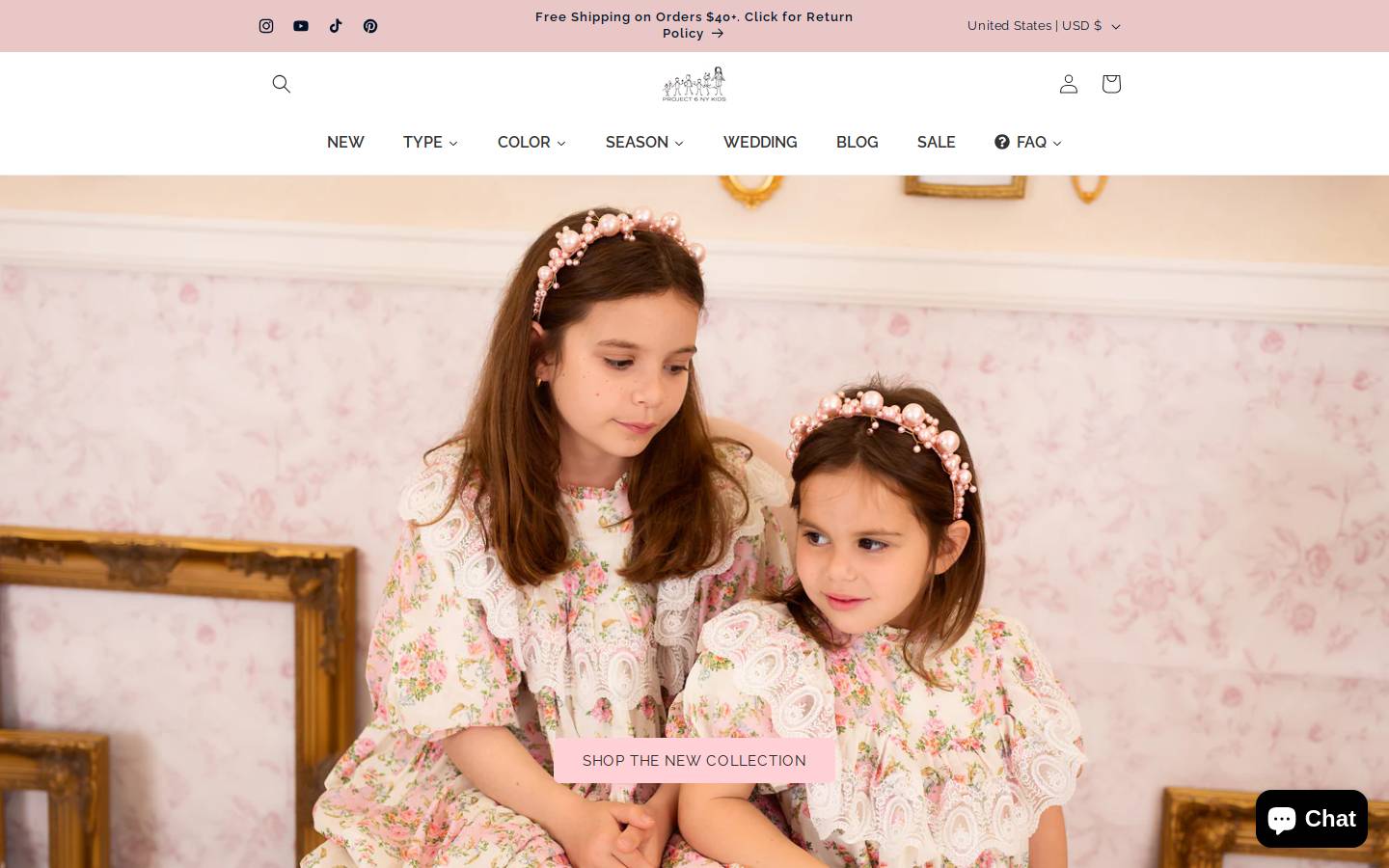 project6nykids.com homepage screenshot