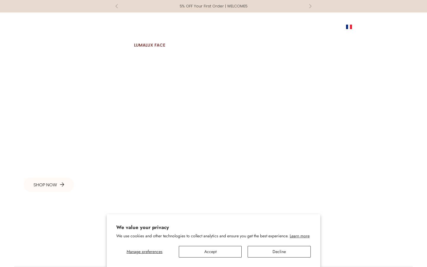 Project E Beauty homepage screenshot