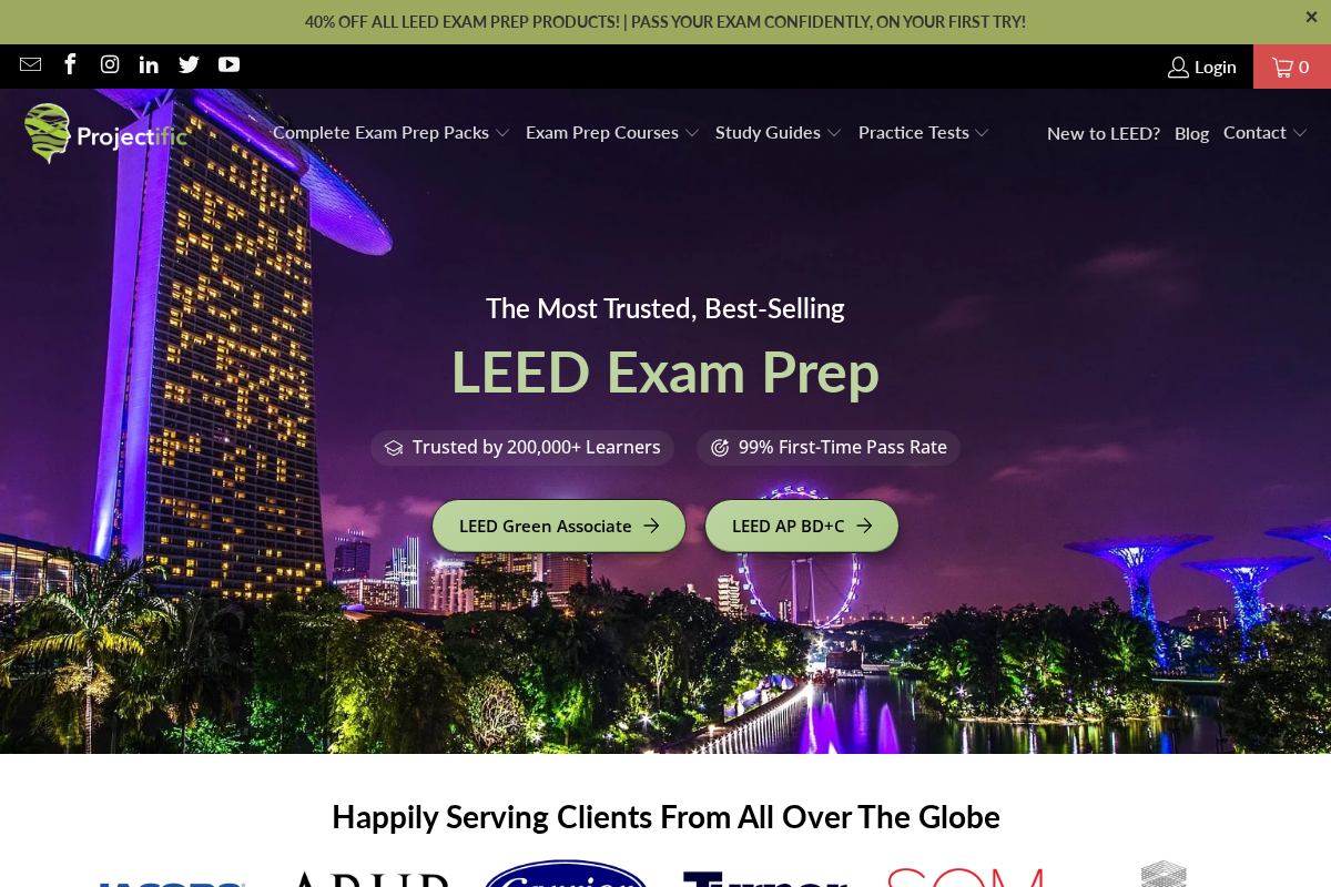 projectific.com homepage screenshot