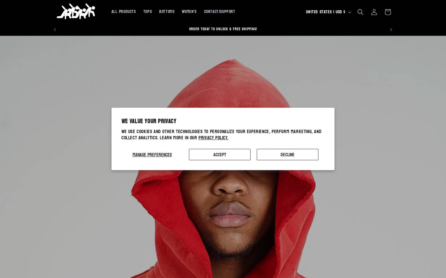 projectoutlander.com homepage screenshot
