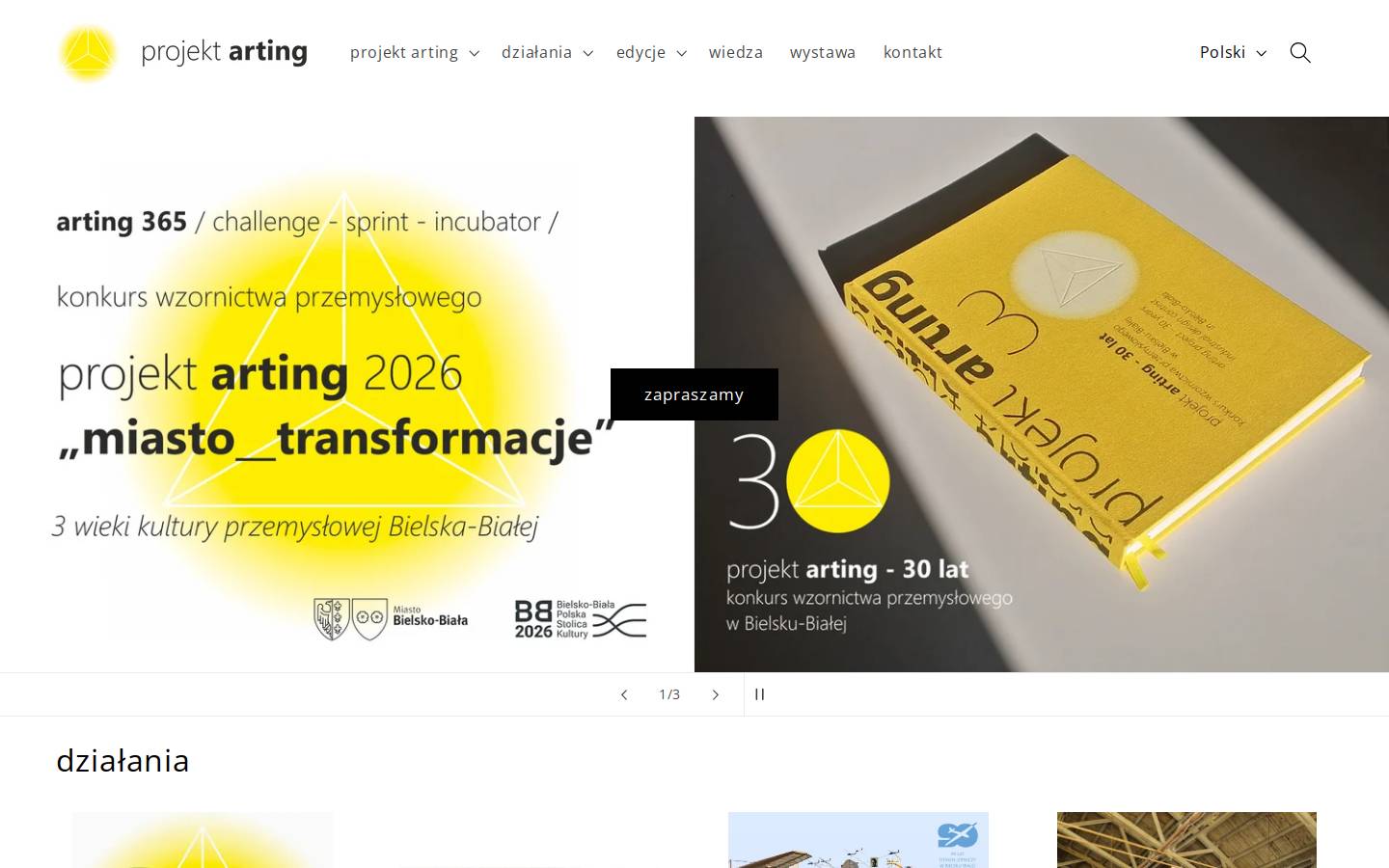 projektarting.pl homepage screenshot