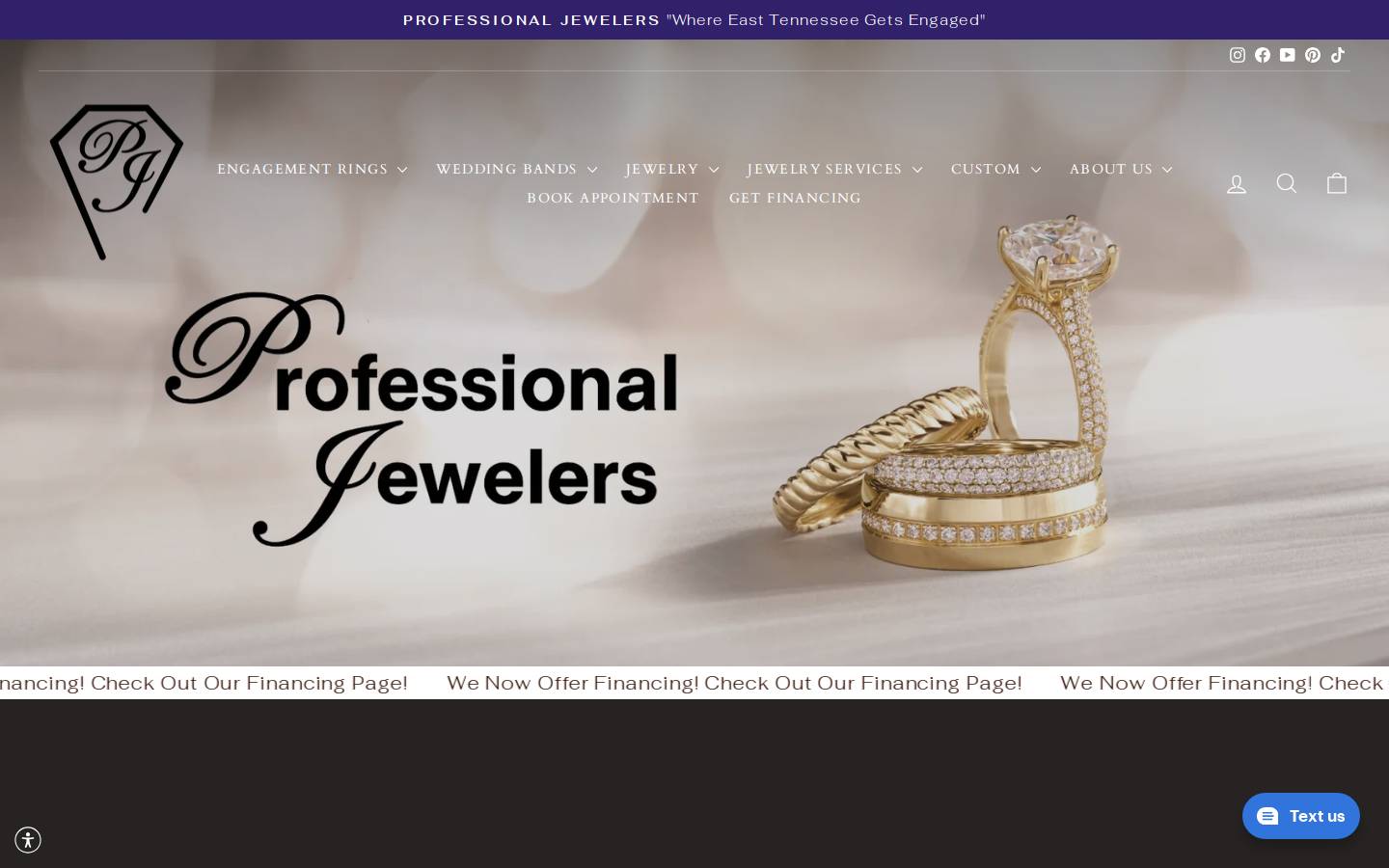 projewelers.net homepage screenshot