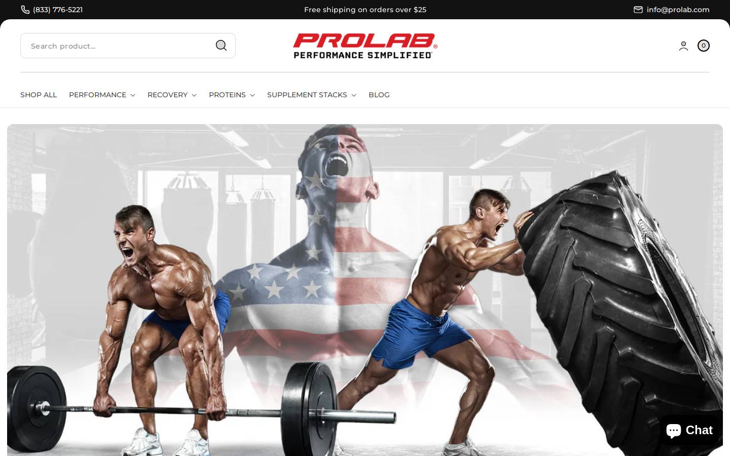 prolab.com homepage screenshot
