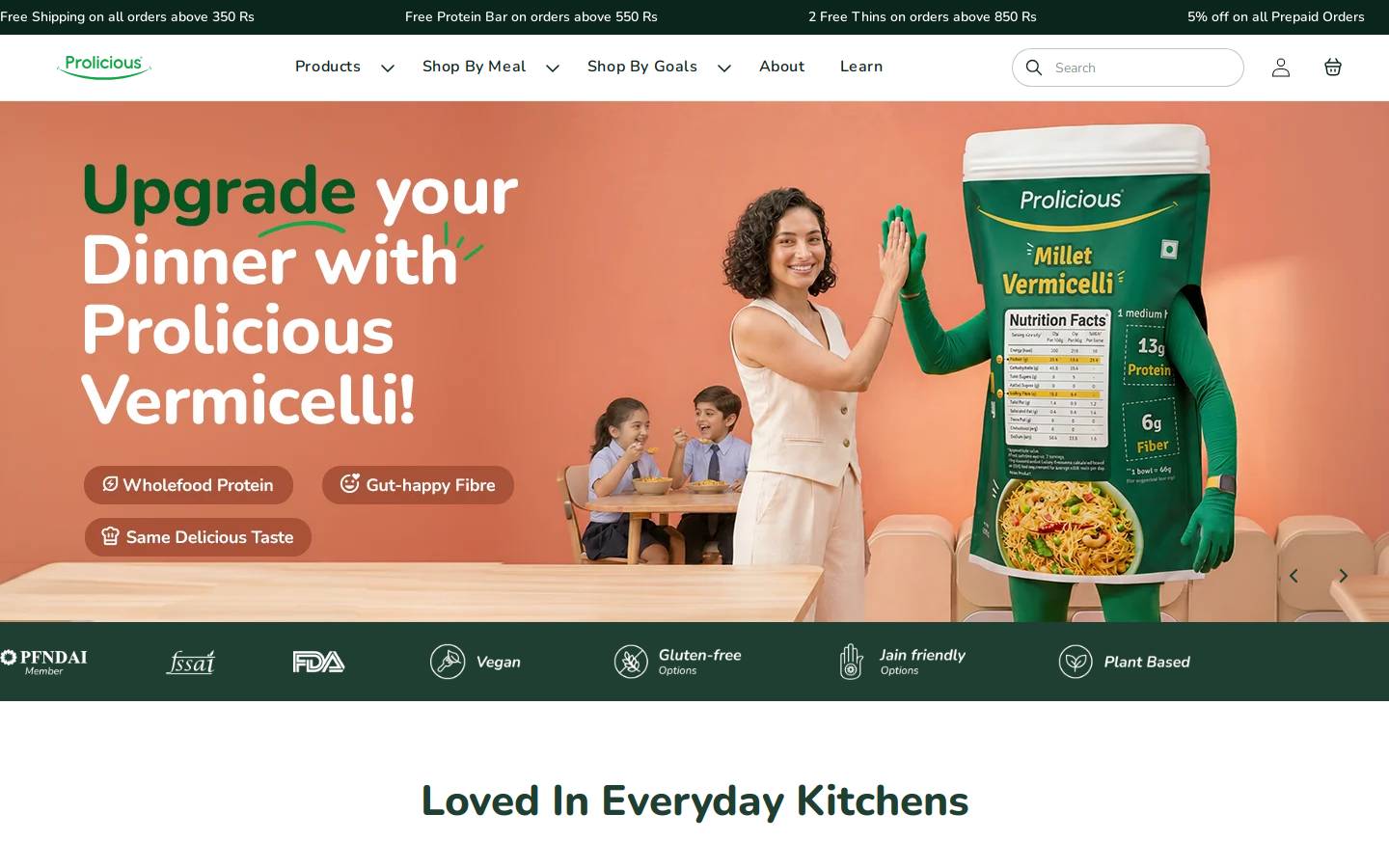 prolicious.com homepage screenshot