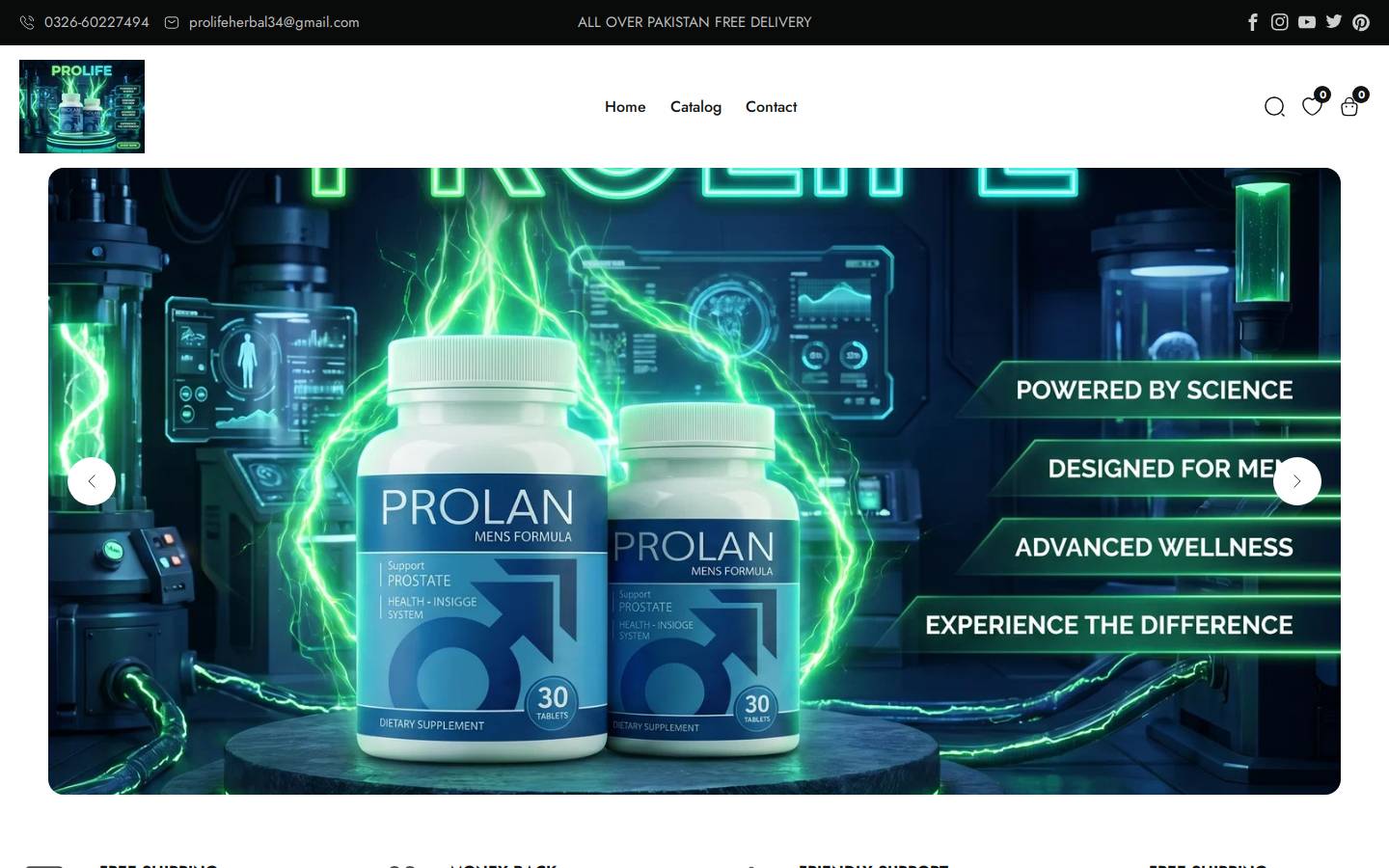 prolifeherbal.store homepage screenshot