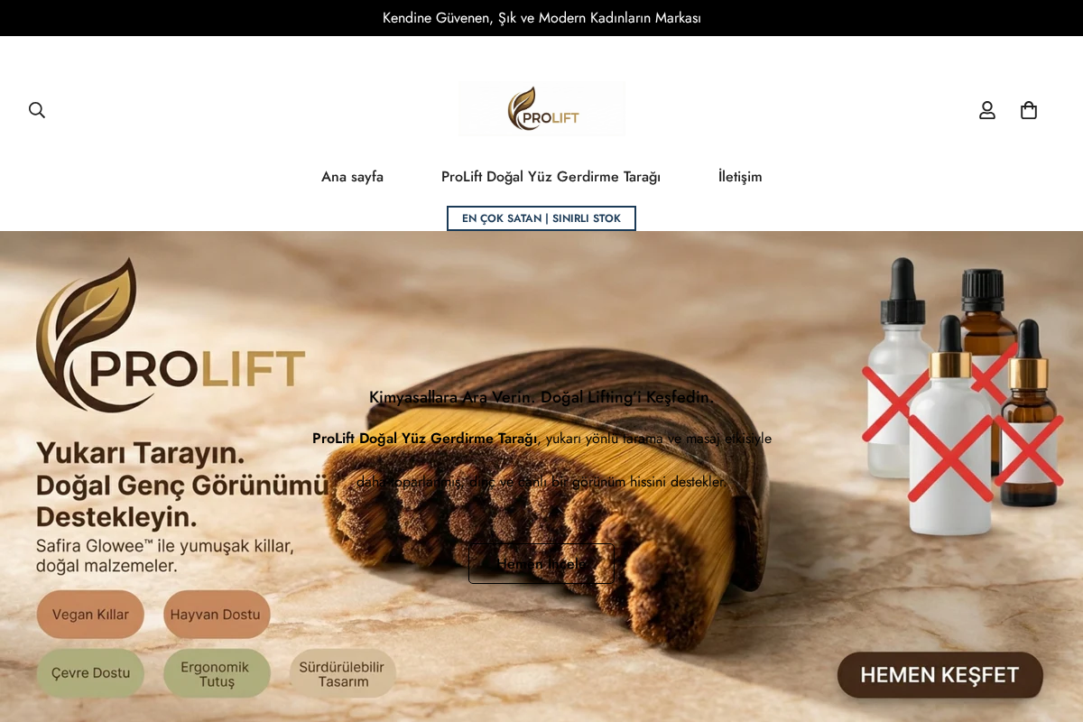 ProLift homepage screenshot