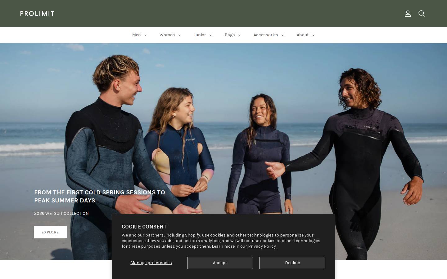 prolimit.com homepage screenshot