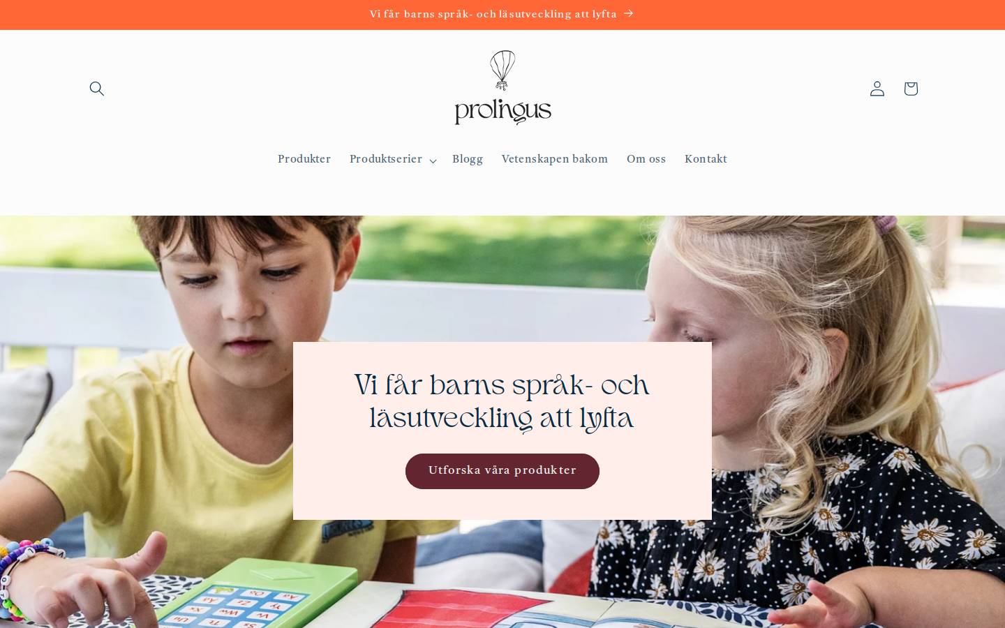 prolingus.se homepage screenshot