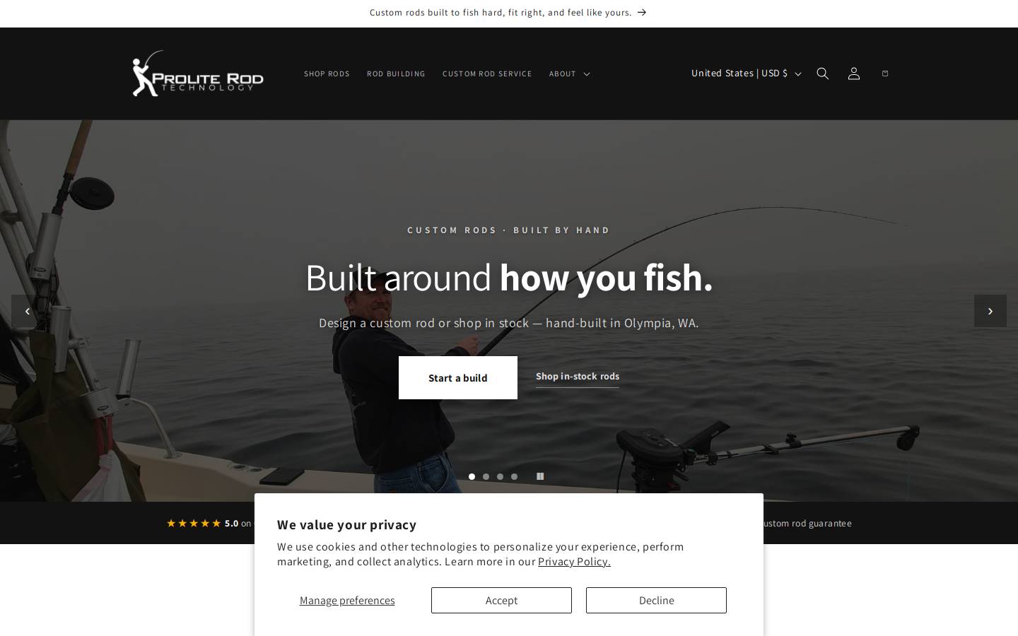 proliterods.com homepage screenshot