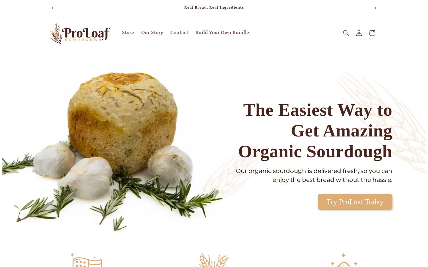 proloaf.com homepage screenshot