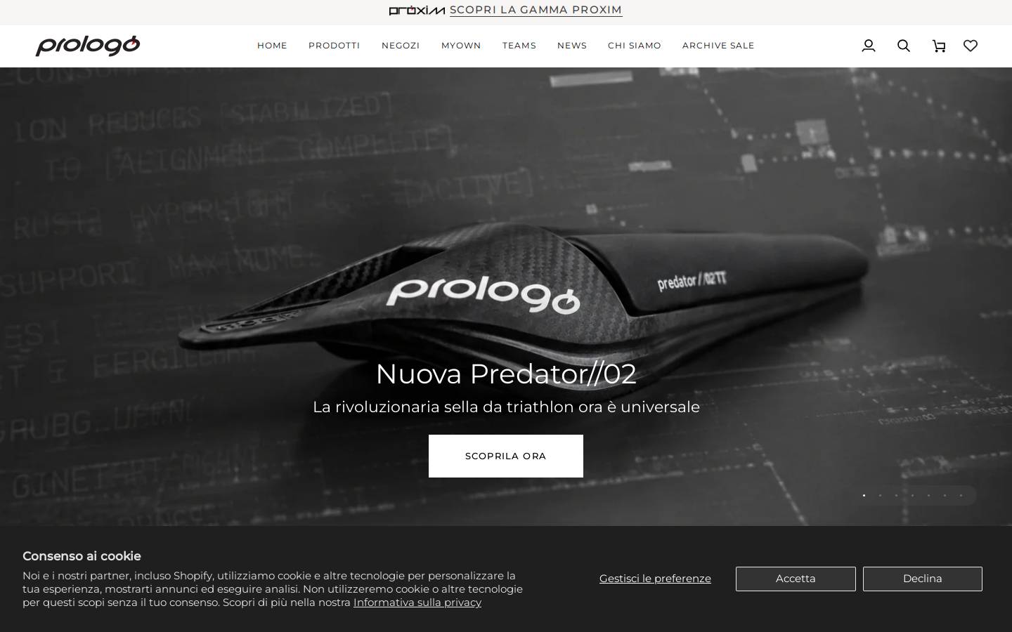 PROLOGO OFFICIAL homepage screenshot