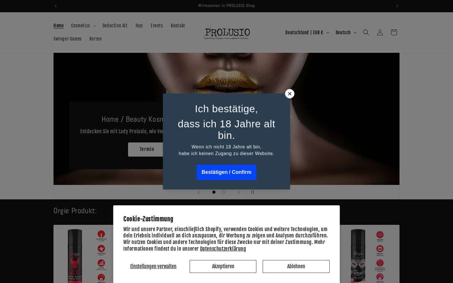prolusio.com homepage screenshot