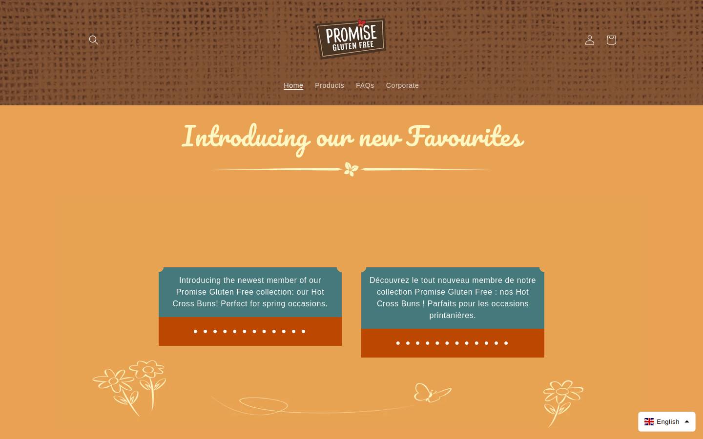 promiseglutenfree.shop homepage screenshot