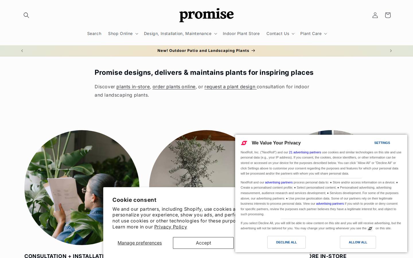 promisesupply.ca homepage screenshot